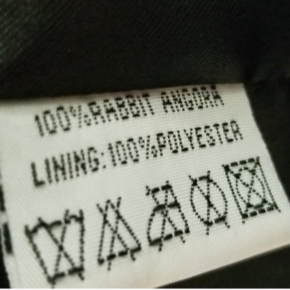 NEW D2K genuine black Angora rabbit fur vest S - Picture 15 of 15